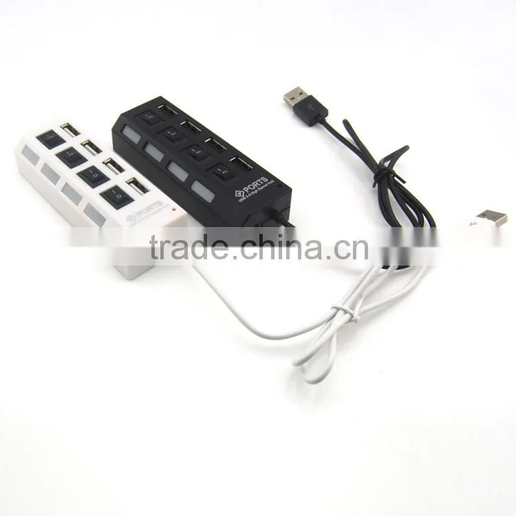 Computer 2.0 Hi-speed 4 Port Usb Hub Support 500GB HDD