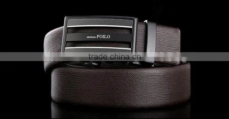 Men casual real leather belt needlepoint belts from our own manufacturer