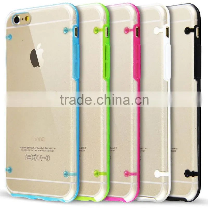 TPU Rubber Gel Ultra Thin Transparent Clear Protective Case Cover for iphone 6s