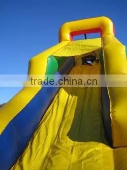 Customized commercial giant inflatable super slide with spider zone for sale