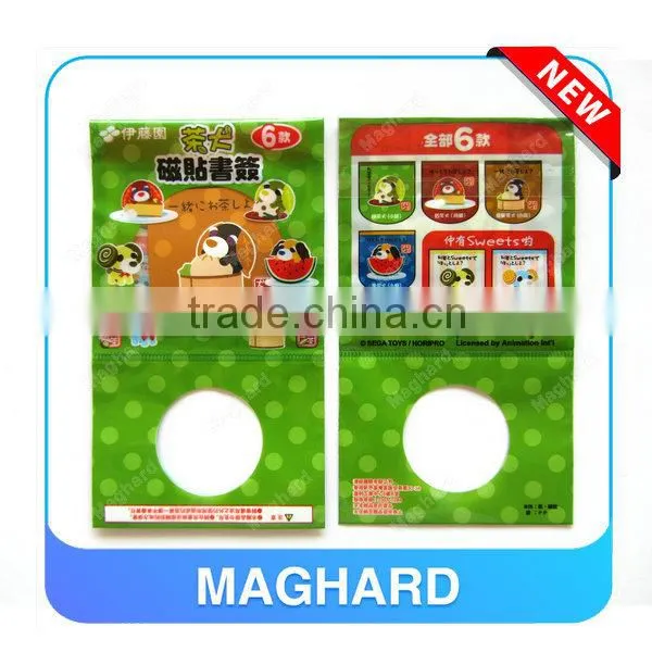 2015 hot sell Promotional gift items custom foldable Magnetic Pagemarkers/bookmark
