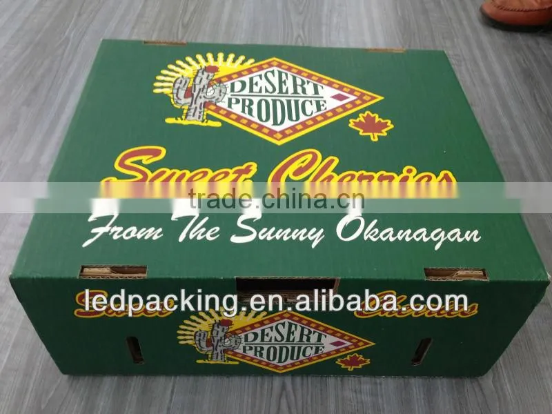 Corrugated carton box for frozen fruit vegetable packaging