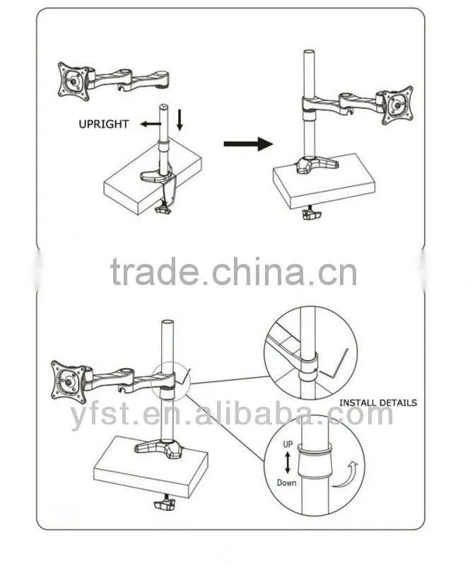 computer desktop mounting brackets
