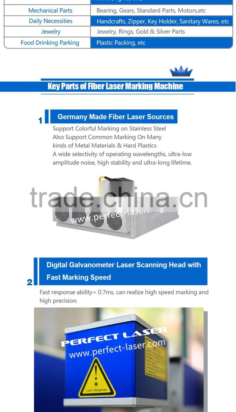 Skype: perfectlaser012 10W/20W/30W fiber color laser marking machine