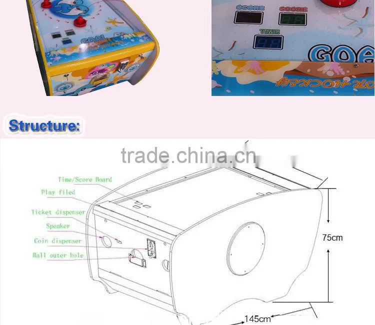 China Manufacturer Kids Child Baby Air Hockey Coin Operated Machine for Sale