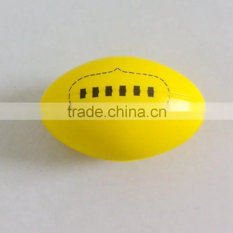 yellow rugby foam ball