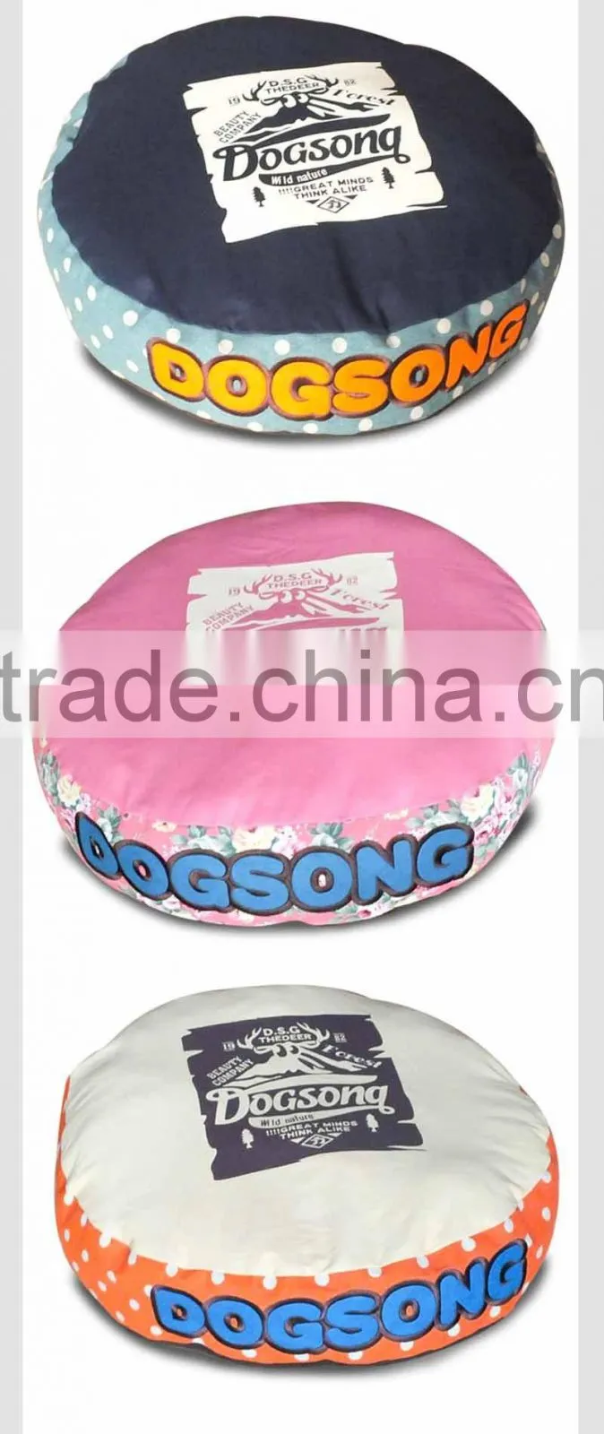 Wholesale Pet Products Large Sofa Bed Luxury Round Dog Bed
