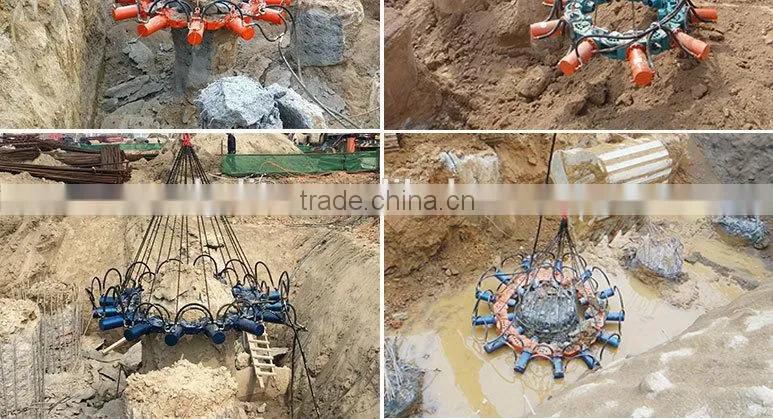 hydraulic breaker for mini excavator, hydraulic pile cutter for concrete pile