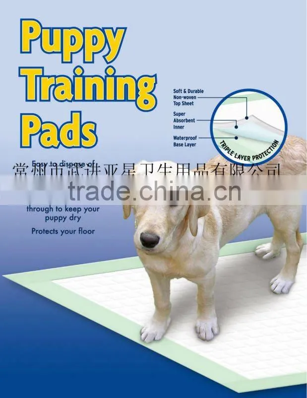 disposable pee mat puppy pee training pad leak-proof pet underpad high absorbent material