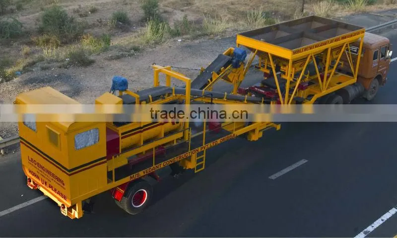 MOBILE WET MIX MACADAM PLANT