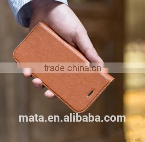 Retro Style Flip PU Leather Case With Card Slot Leather Case For iphone 6