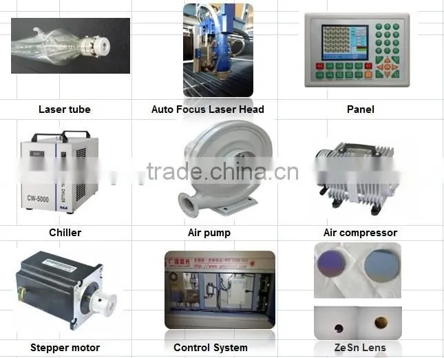 1390 multifunctional laser cutting machine for metal and acrylic