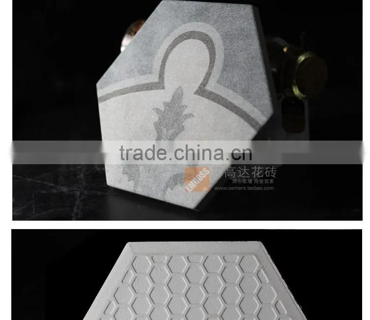 100*200*175mm hexagon mosaic tile poecelain floor tile kitchen bathroom wall tile