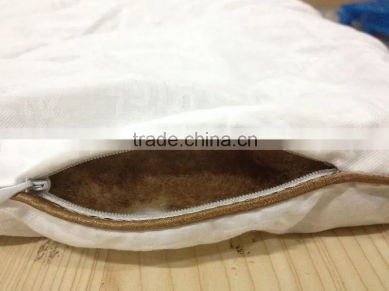 Double size Camel Wool Quilt with soft Camel wool filling jacquard cotton fabric cover washable