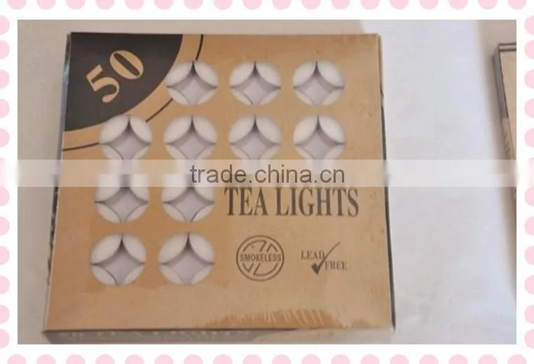 White Tea Light candle & paraffin wax candle