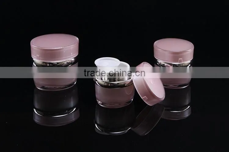 Professional factory ISO9001 Plastic Biodegradable cosmetic golden container