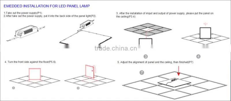 Warm Cool White 60x60cm LED Panel Light Pendant 36W LED Panel Lighting for Workshop