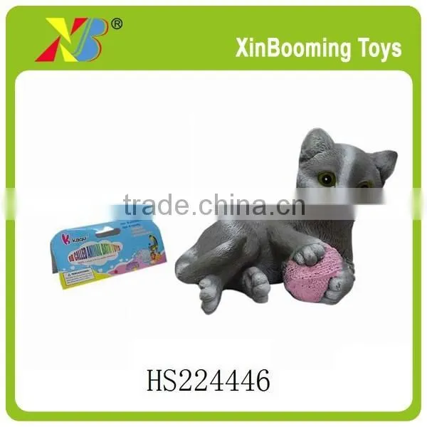 Soft plastic toy cat for kids