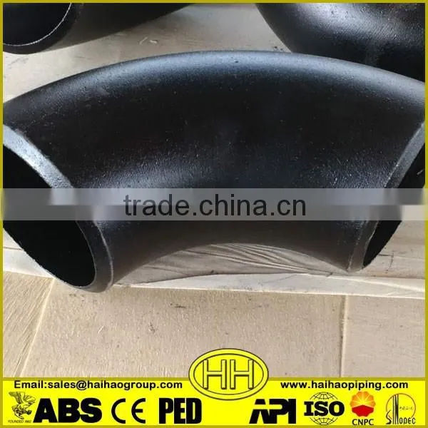 China supplier ASTM A234 WPB Carbon steel fitting 90 degree elbow with ISO Certificate