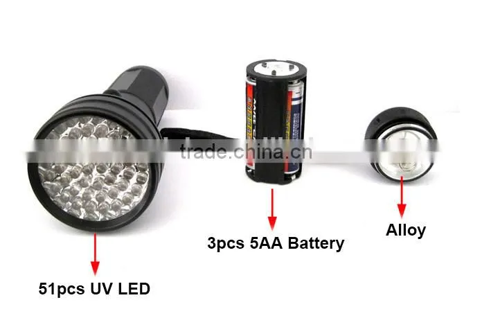 51 LED UV flashlight / LED UV torch light