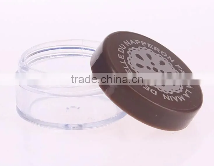 PS Ointment box plastic jar for 10g cosmetic cream recycled clear cream container