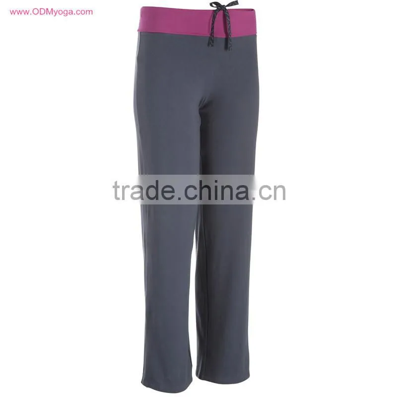 Custom Ladies 95% Combed Cotton 5% Spandex Fashion Design Fitness Leggings, Gym Sports Pants, Yoga Pants for Women