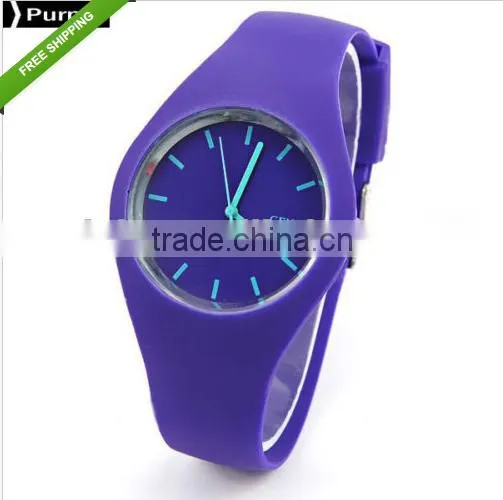 fashion silicone jelly watch