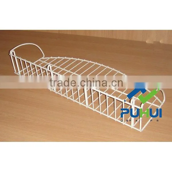 white grid mount shelf