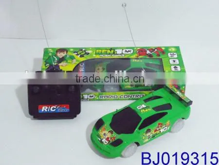 cheap 4ch rc car toy for kids small green ben 10 plastic remote control car