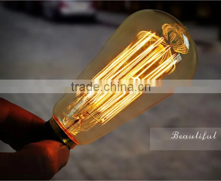 High Tranmittance Edison Bulb ST64 E27 Vintage Edision Light Bulb 40W