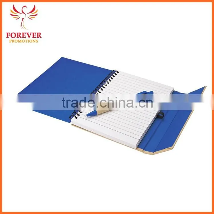 Eco Recycled Sticky Notebook With Magnet Closure Custom Logo 80 Sheets White Paper Spiral Binding