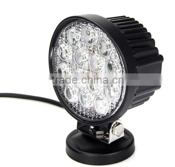 Shockproof 42w led driving light, Round led off road light for truck, atv, suv and vehicles