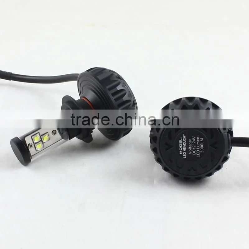 h7 c ree led headlights 12v 24v 3000lm white h7 car driving lights bulb h7 led headlamp