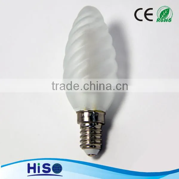 lampadari c35 3w e14 360 degree led candle lamp with icecream shape