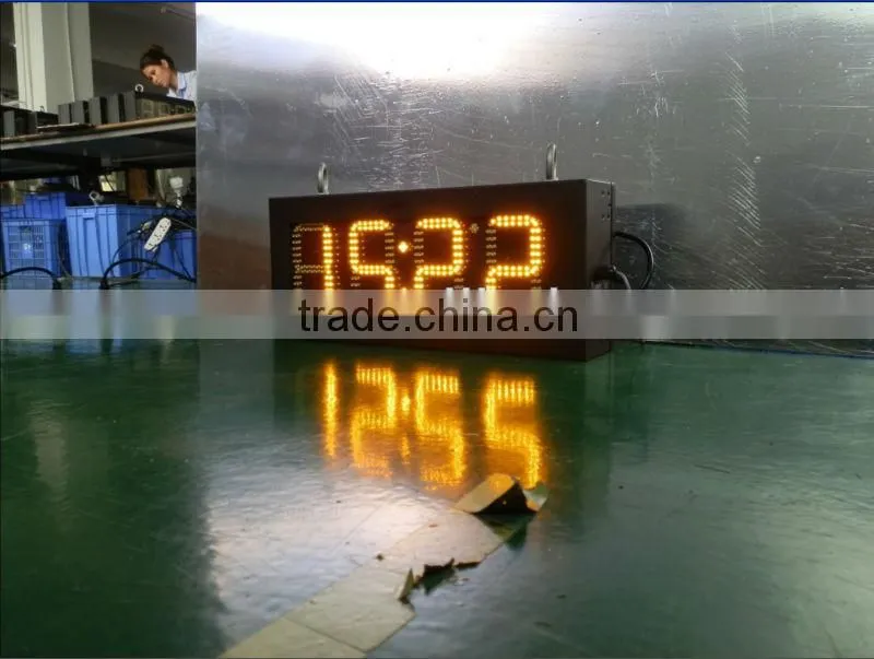 LED time and temperature signs, P20 red outdoor waterproof high quality alibaba express led time temperature sign