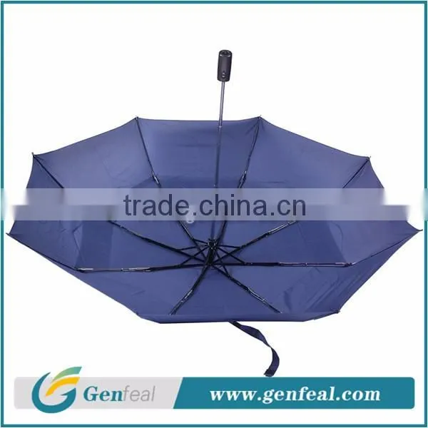 8k fiberglass ribs windproof fold advertising umbrella with custom logo print