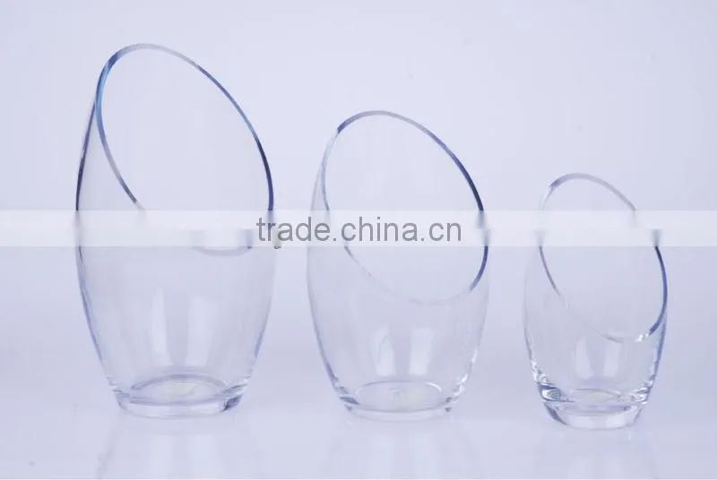 clear glass vase/ flower glass vase
