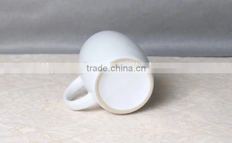 China manufucture unique ceramic beer white mug wholesale
