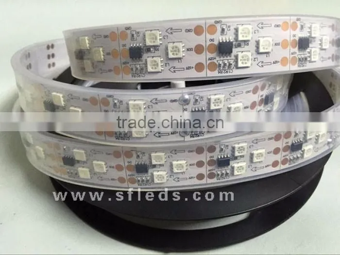 Decoration 5050 SMD 1003 ic ouside waterproof DC12V addressable triple row led strip