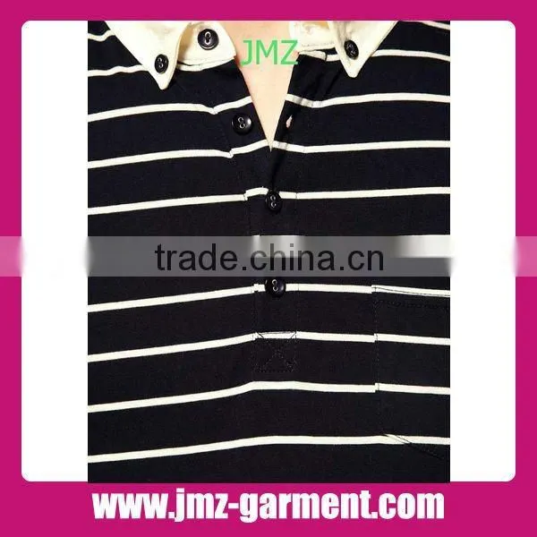 Mens polo collar striped t shirt 2013 latest design