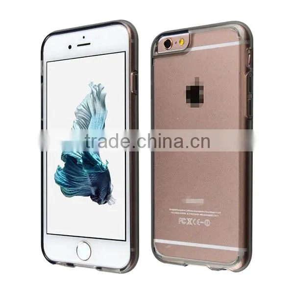 C&T Hybrid Transparent Clear Hard Peacock panel TPU Bumper Case Cover for Apple iPhone 6 6s