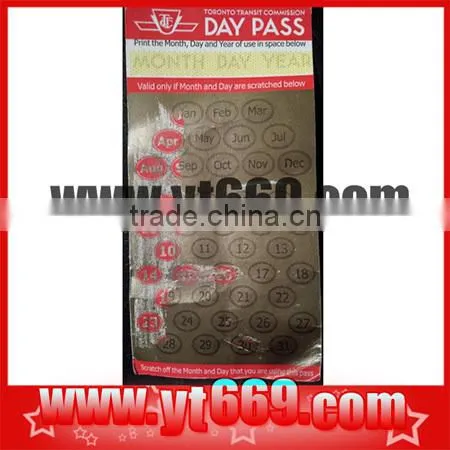 Paper Scratch card