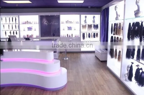 2015 fashion display stand for brazilian hair store