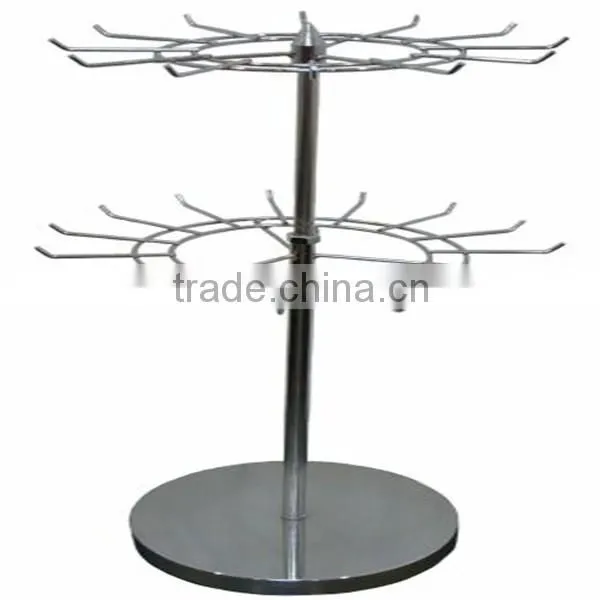 metal table top rotating display stand for accessories