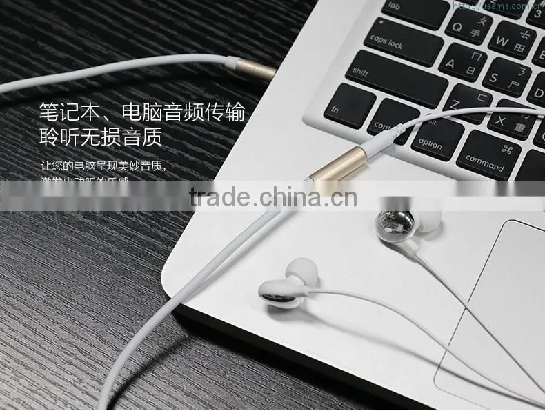 USAMS 100cm/200cm Audio 3.5mm Extension Cable For Extend all Headset Cord Audio Stereo Cord 4 MP3