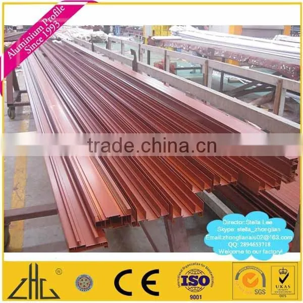 Wow!! PVDF powder coating aluminium profiles factory, aluminium frame windows , 80 micron powder coated aluminium alloy profile