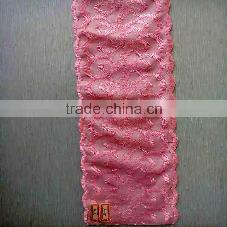 Hot sale cotton chemical lace trimming lace for lady dress