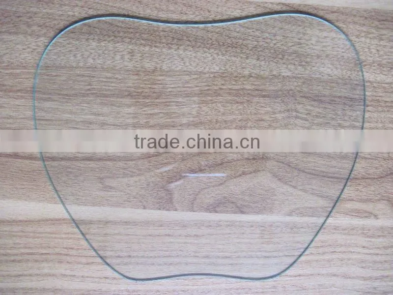 High Quality shaped clear sheet glass