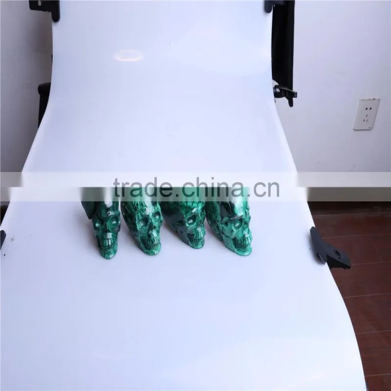 Wholesale natural malachite crystal skulls for sale