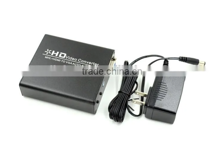 LM-HV01 Video Converter HDMI to VGA With 3.5mm Audio Converter Box